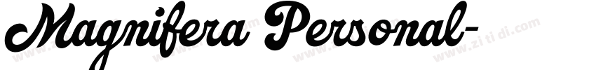 Magnifera Personal字体转换